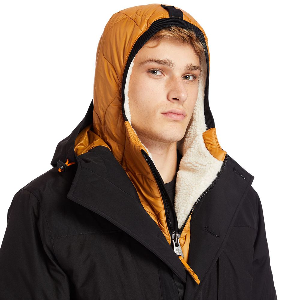 Geaca Timberland Barbati Negrii - Outdoor Heritage Ecoriginal Parka With Dryvent™ Technology - Roman